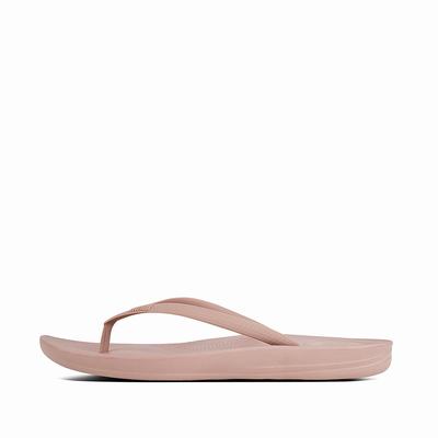 Fitflop Women's IQUSHION Ergonomic Flip Flops - Light Brown, DV1607593